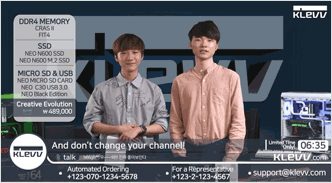 SKT T1 电竞团队作为主持人出演KLEVV科赋电视购物节目